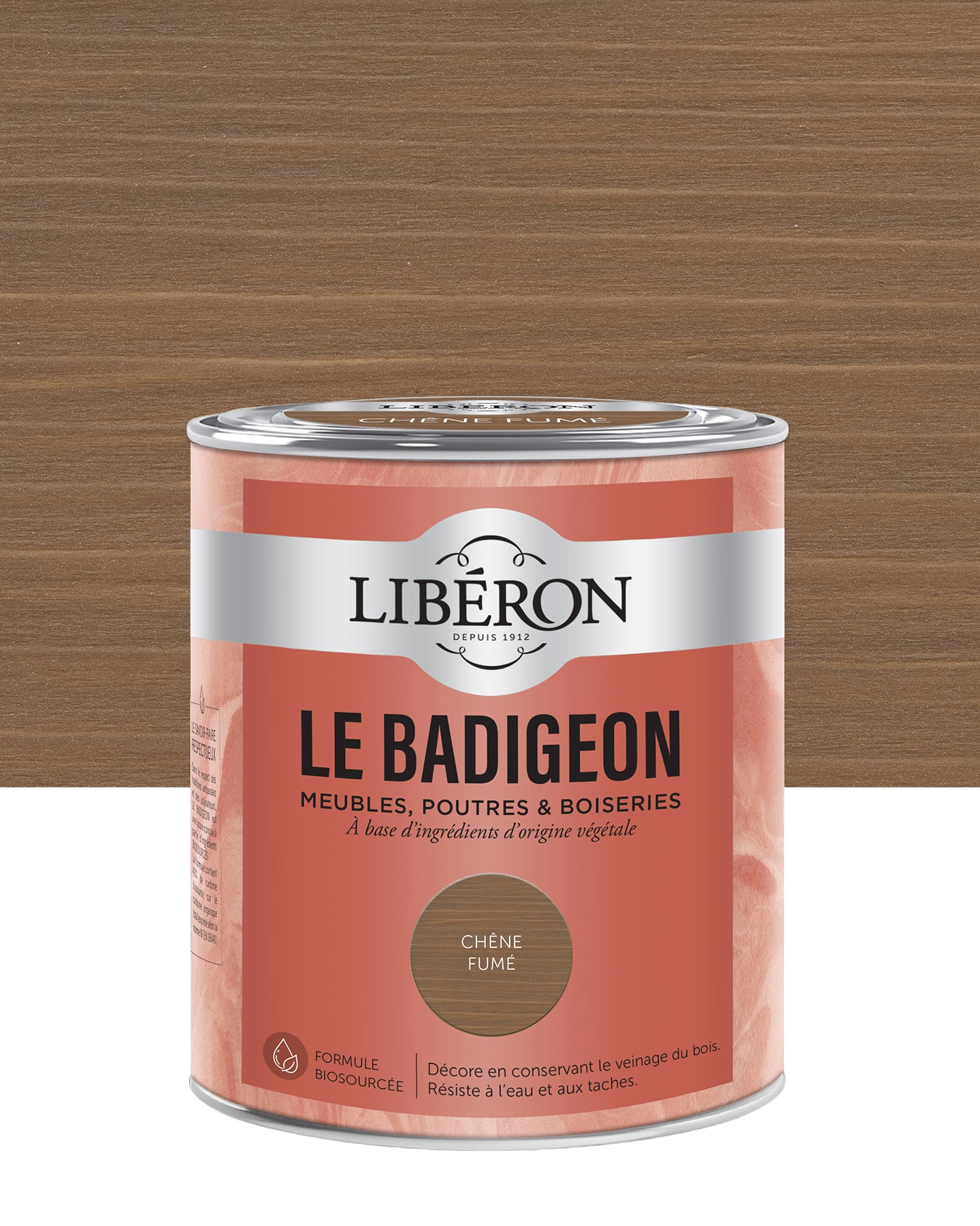 Pot de lasure intérieure Libéron Le Badigeon, teinte Chêne Fumé