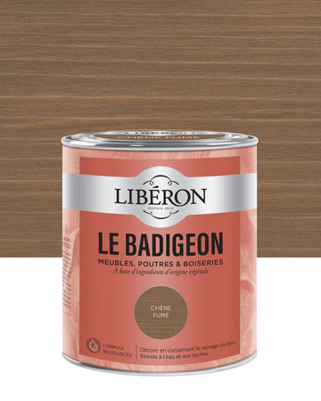Pot de lasure intérieure Libéron Le Badigeon, teinte Chêne Fumé