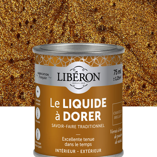 Pot de vernis Libéron Le Liquide à Dorer, teinte Chantilly Brillant