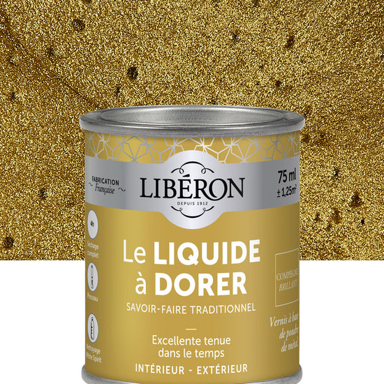 Pot de vernis Libéron Le Liquide à Dorer, teinte Compiègne Brillant