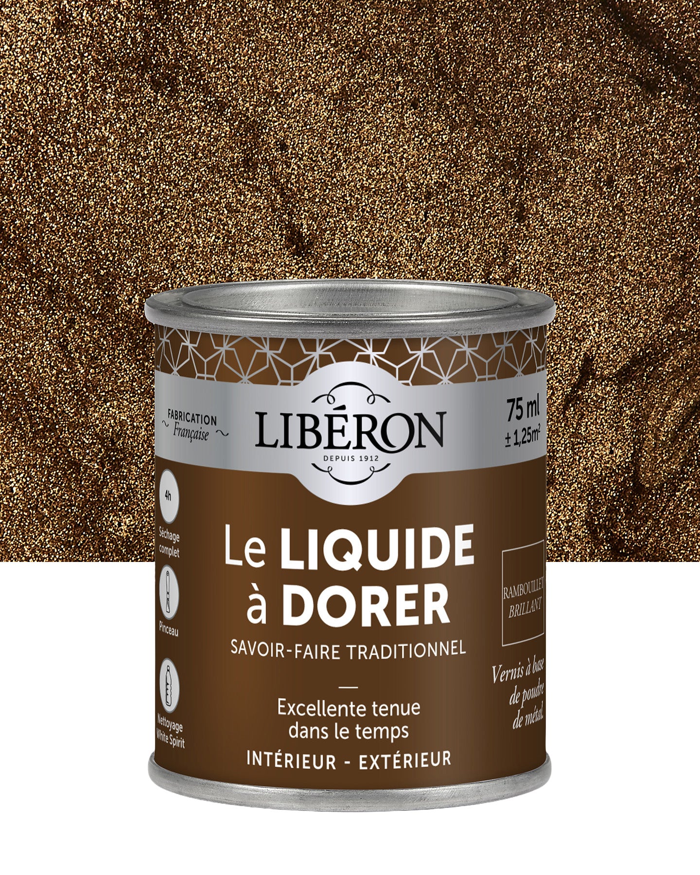 Pot de vernis Libéron Le Liquide à Dorer, teinte Rambouillet Brillant