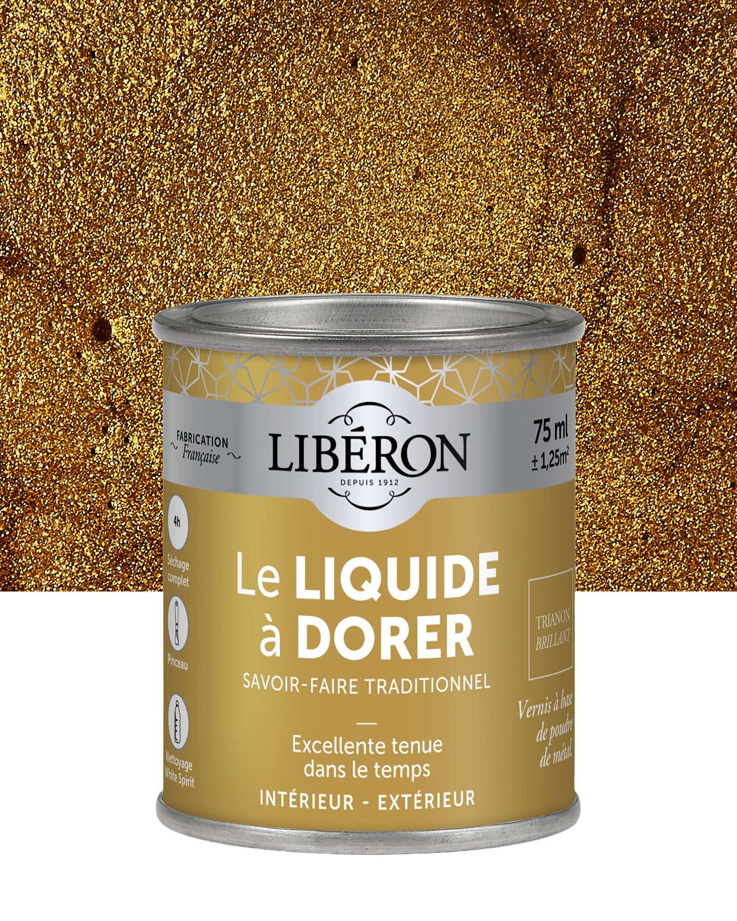 Pot de vernis Libéron Le Liquide à Dorer, teinte Trianon Brillant