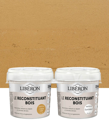 Pots de Reconstituant Bois Libéron, teinte Chêne Clair