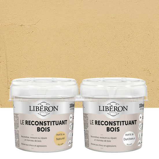 Pots de Reconstituant Bois Libéron, teinte Naturel
