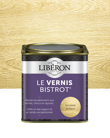 Pot de vernis Libéron Le Vernis Bistrot, teinte Incolore brillant