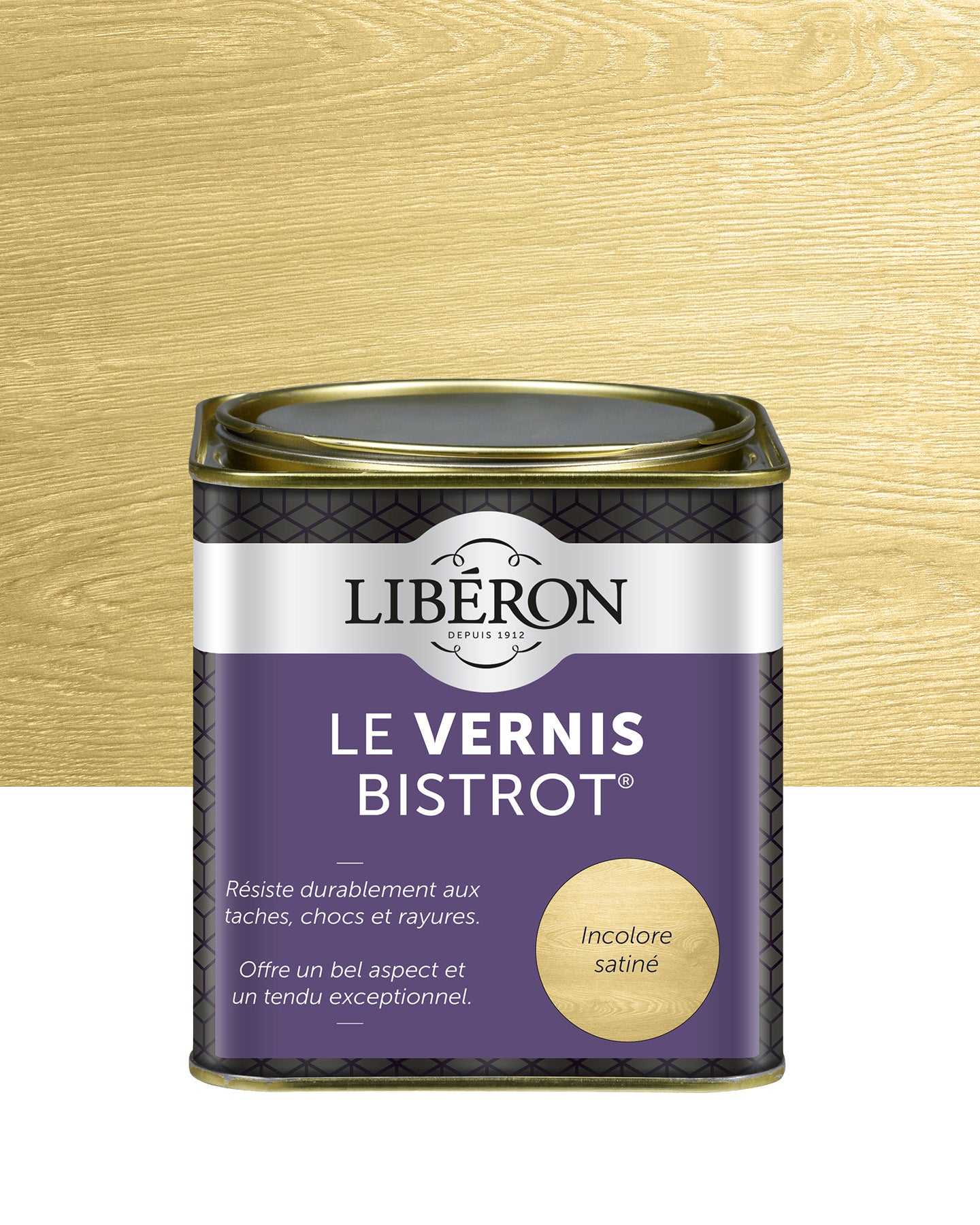 Pot de vernis Libéron Le Vernis Bistrot, teinte Incolore Satiné