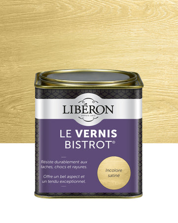 Pot de vernis Libéron Le Vernis Bistrot, teinte Incolore Satiné