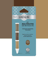 Pack de 3 unités du feutre Libéron Le Multifeutre de Retouche, teinte Noyer