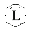 Monogramme Libéron discret sur fond transparent, destiné à l’identité visuelle de la marque.