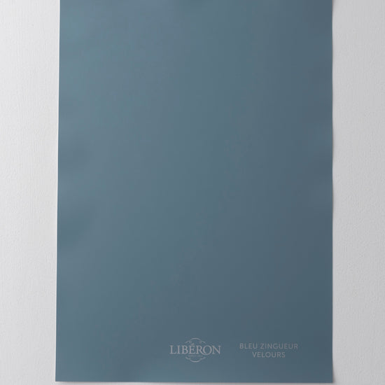 Échantillon de peinture 163 Faubourg Libéron, teinte Bleu Zingueur