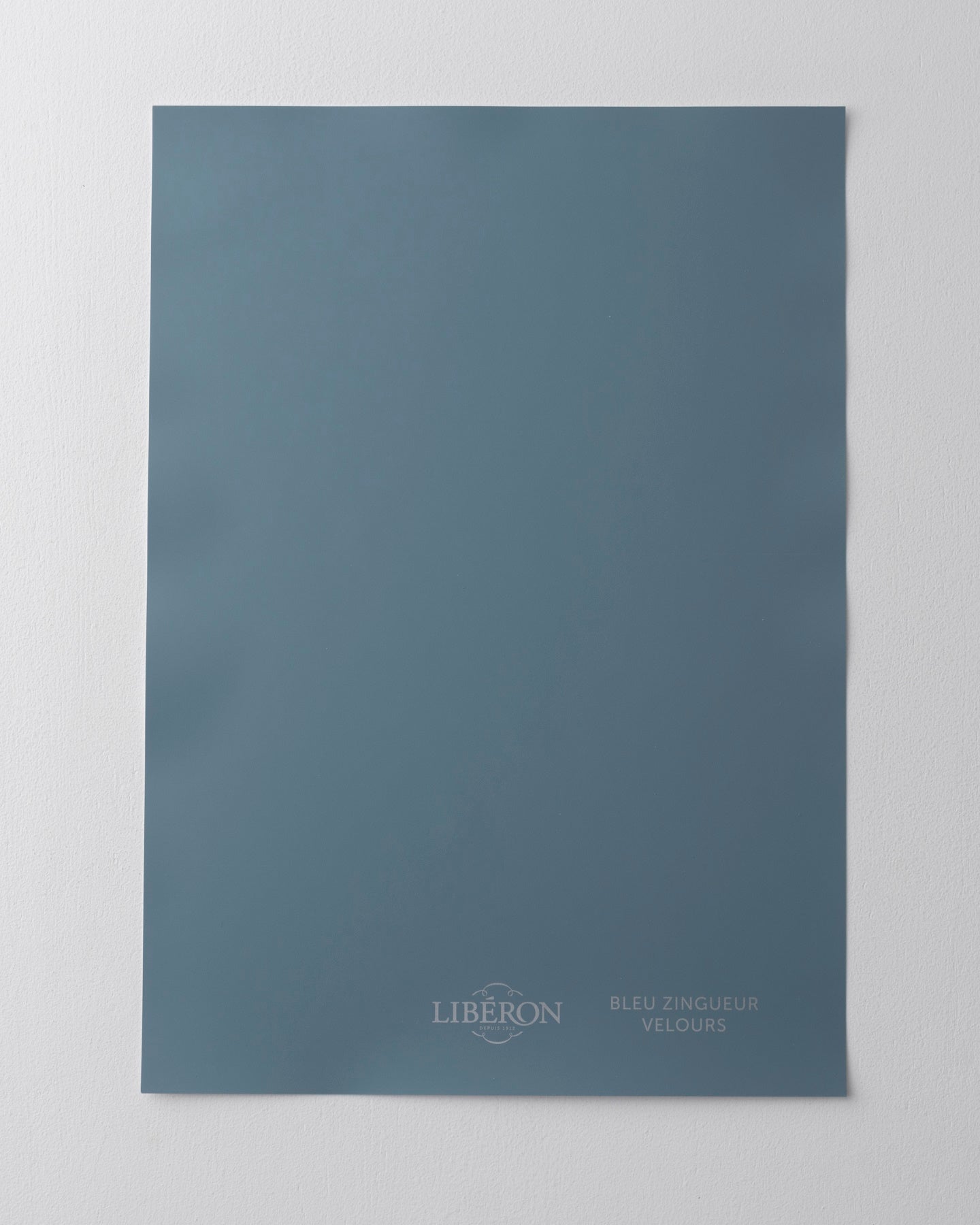 Échantillon de peinture 163 Faubourg Libéron, teinte Bleu Zingueur
