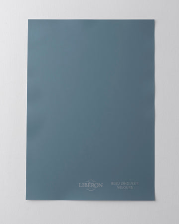 Échantillon de peinture 163 Faubourg Libéron, teinte Bleu Zingueur
