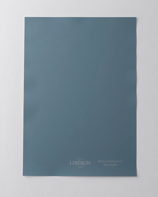 Échantillon de peinture 163 Faubourg Libéron, teinte Bleu Zingueur
