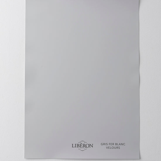 Échantillon de peinture 163 Faubourg Libéron, teinte Gris Fer Blanc