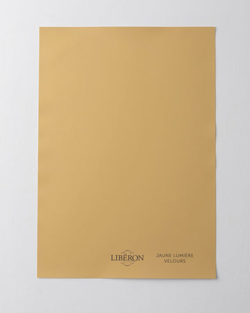 Échantillon de peinture 163 Faubourg Libéron, teinte Jaune Lumière