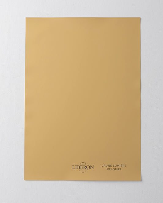 Échantillon de peinture 163 Faubourg Libéron, teinte Jaune Lumière