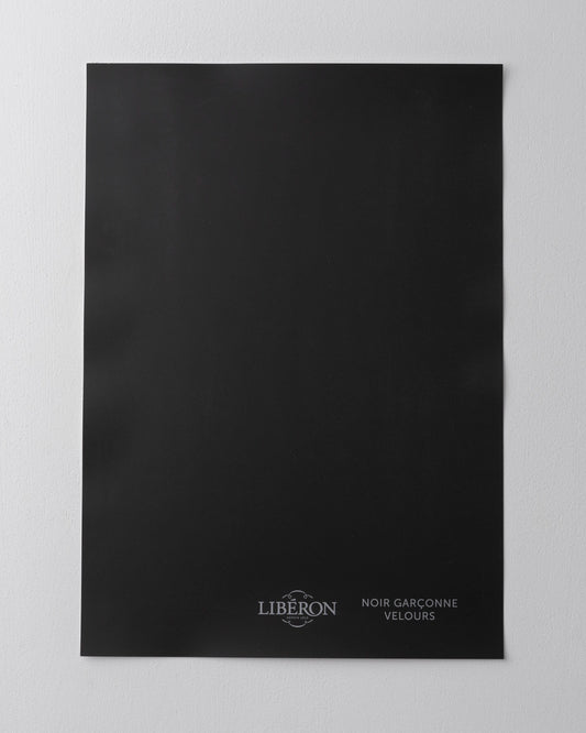 Échantillon de peinture 163 Faubourg Libéron, teinte Noir Garçonne