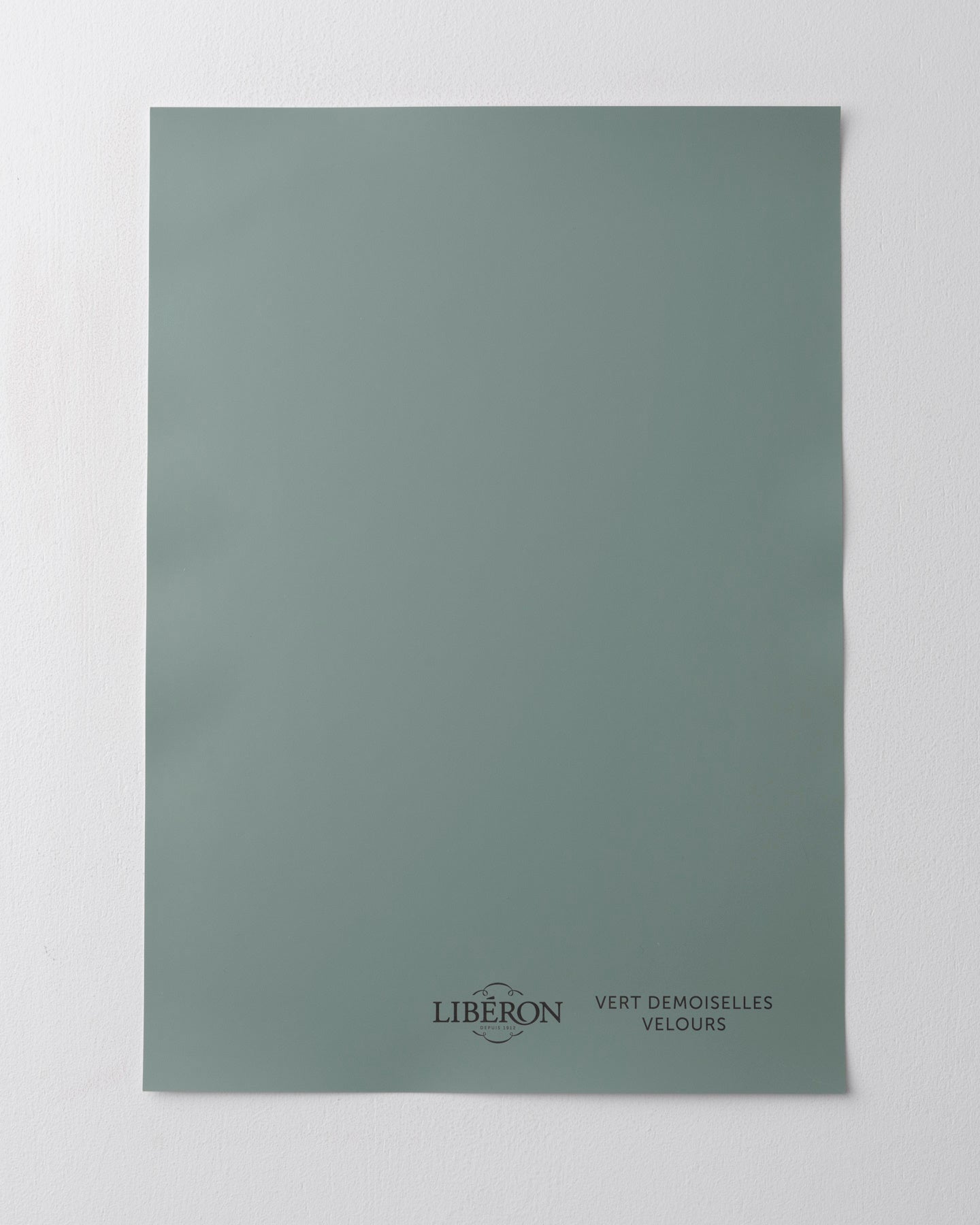 Échantillon de peinture 163 Faubourg Libéron, teinte Vert Demoiselles