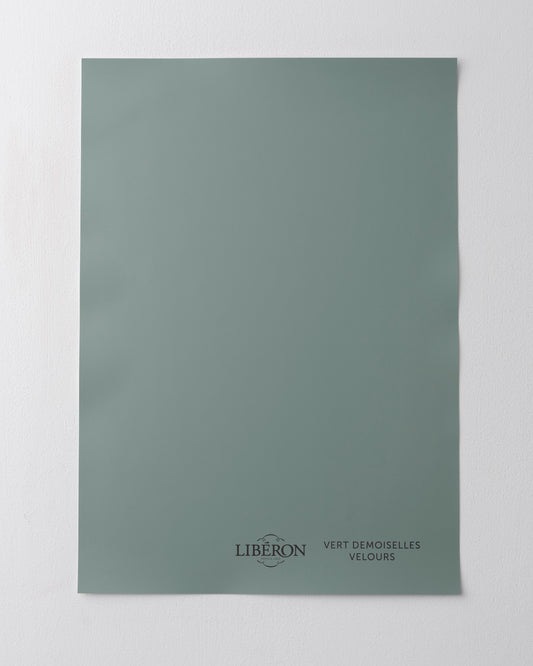 Échantillon de peinture 163 Faubourg Libéron, teinte Vert Demoiselles