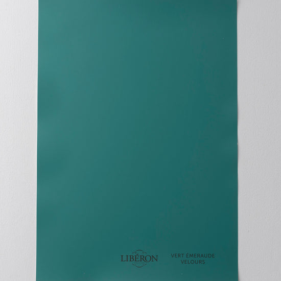 Échantillon de peinture 163 Faubourg Libéron, teinte Vert Émeraude