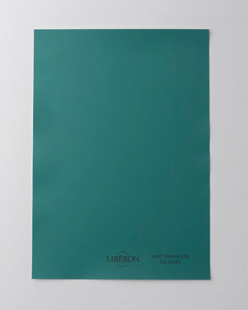 Échantillon de peinture 163 Faubourg Libéron, teinte Vert Émeraude