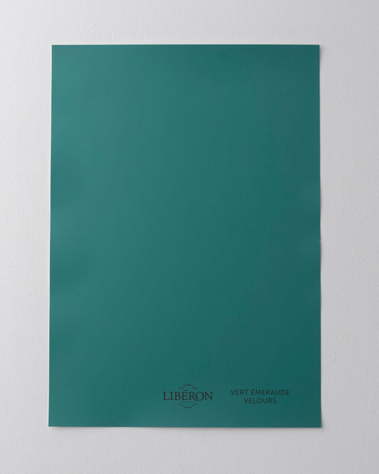 Échantillon de peinture 163 Faubourg Libéron, teinte Vert Émeraude