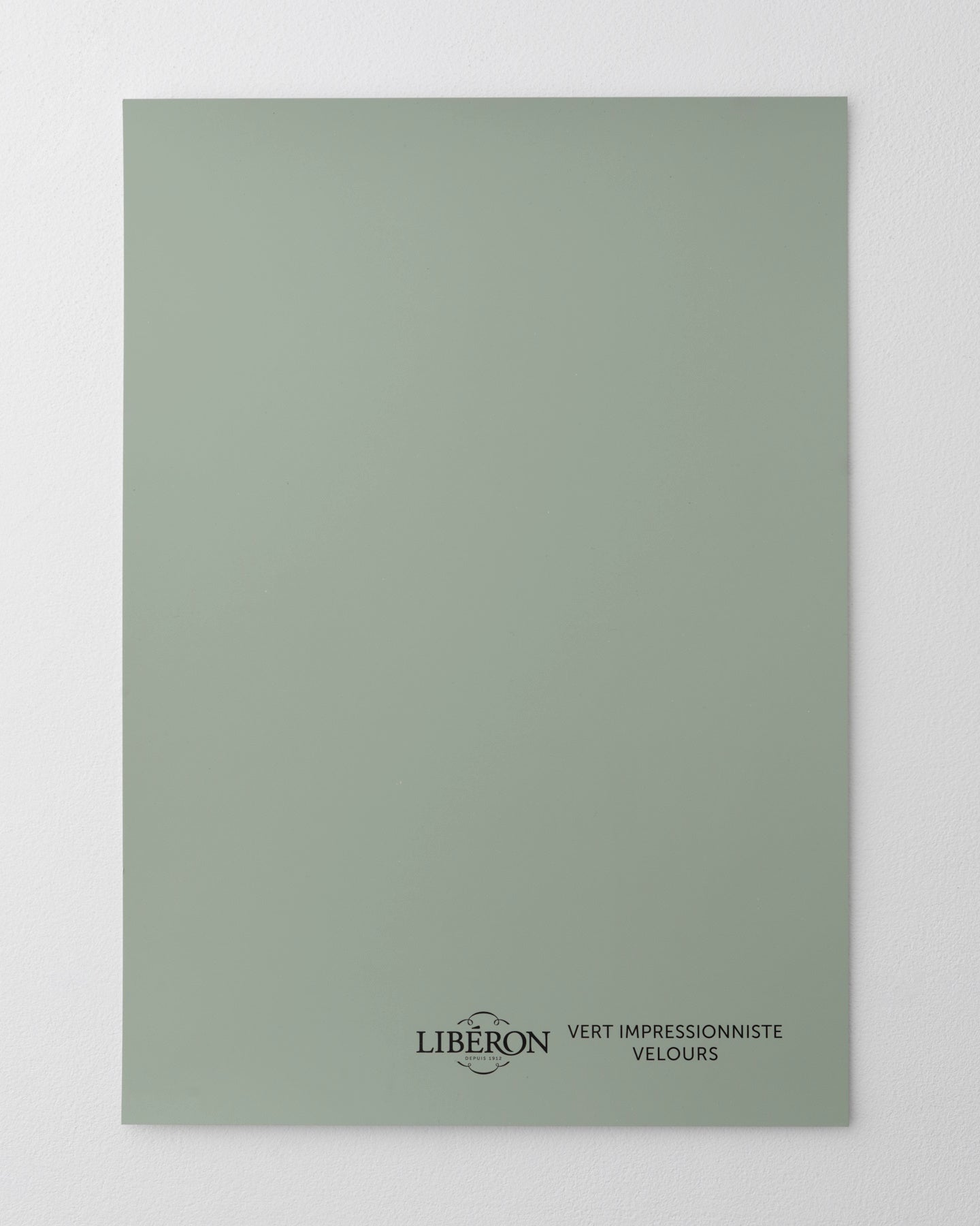 Échantillon de peinture 163 Faubourg Libéron, teinte Vert Impressionniste