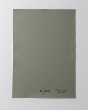 Échantillon de peinture 163 Faubourg Libéron, teinte Vert Ombelle