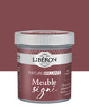 Pot de peinture meuble Libéron Meuble Signé, teinte Rouge Bordeaux aspect Brillant
