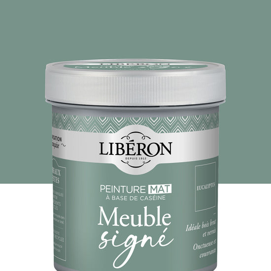 Pot de peinture meubles Libéron Meuble Signé, teinte Eucalyptus, aspect mat profond