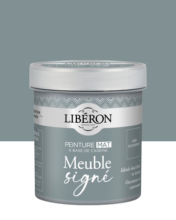 Pot de peinture meubles Libéron Meuble Signé, teinte Gris Gustavien, aspect mat profond