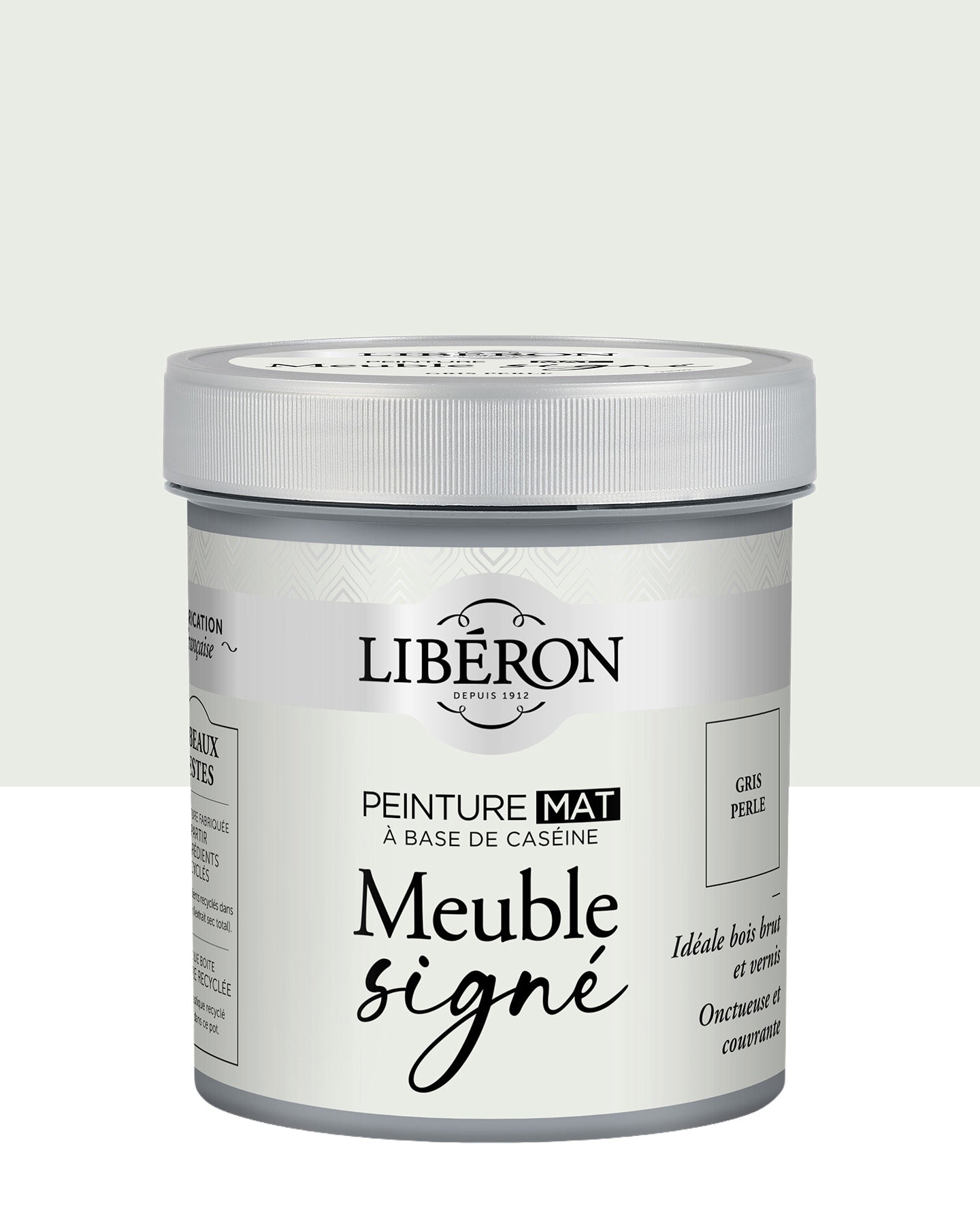 Pot de peinture meubles Libéron Meuble Signé, teinte Gris Perlé, aspect mat profond