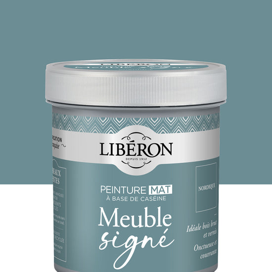Pot de peinture meubles Libéron Meuble Signé, teinte Nordique, aspect mat profond