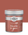 Pot de peinture meubles Libéron Meuble Signé, teinte Rouge Pouzzolane, aspect mat profond