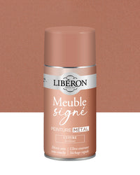 Pot de peinture meuble aérosol Libéron Meuble Signé, teinte Cuivre Brillant aspect Métal