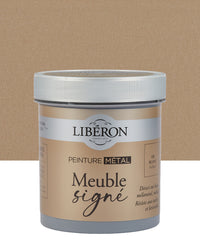 Pot de peinture meuble Libéron Meuble Signé, teinte Or Blanc Brillant aspect Métal