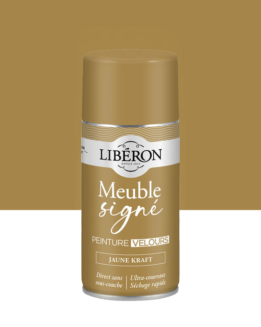 Aérosol - Peinture Meuble Signé - Velours - JAUNE KRAFT