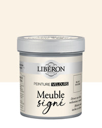 Pot de peinture meuble Libéron Meuble Signé, teinte Blanc Poudré aspect Velours