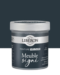 Pot de peinture meuble Libéron Meuble Signé, teinte Nuit Indigo aspect Velours