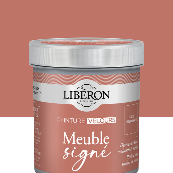 Pot de peinture meuble Libéron Meuble Signé, teinte Ocre Terracotta aspect Velours
