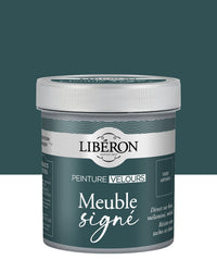 Pot de peinture meuble Libéron Meuble Signé, teinte Vert Abysses aspect Velours