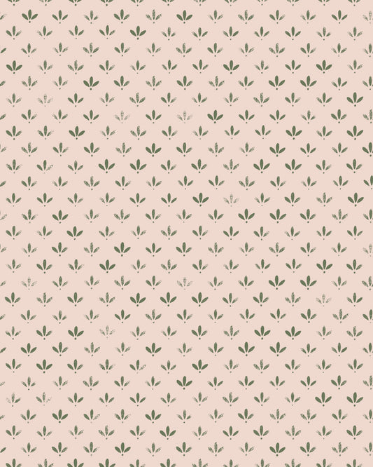 Dessin du papier peint Velours de Papier, motif Florette n°2