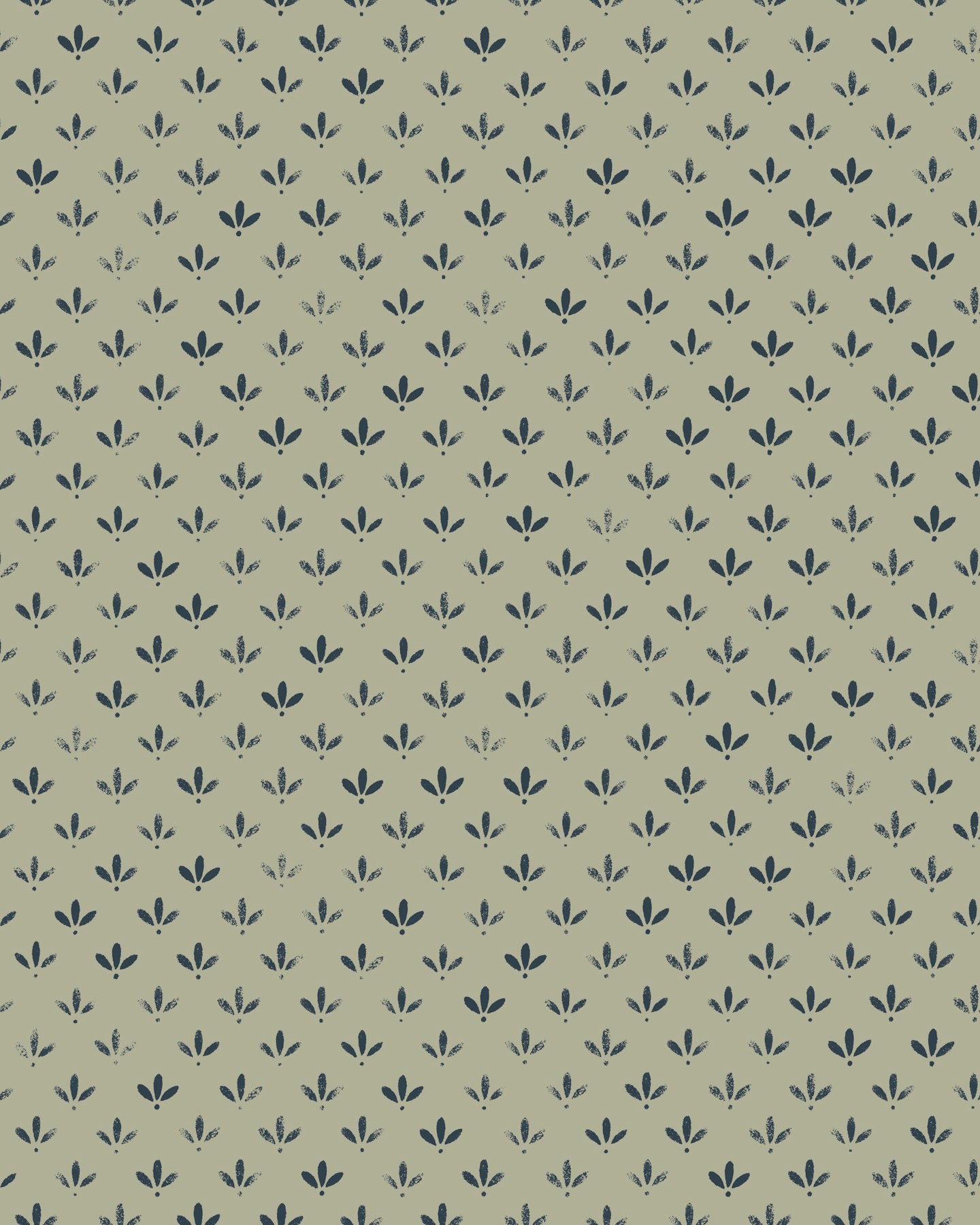 Dessin du papier peint Velours de Papier, motif Florette n°3
