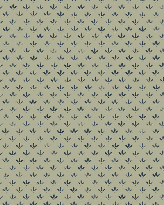 Dessin du papier peint Velours de Papier, motif Florette n°3