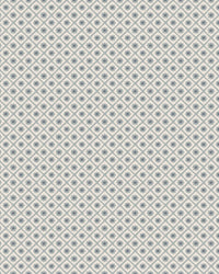 Papier peint Libéron Maître Domino n°1, motif géométrique grisé à petites fleurs répétées.