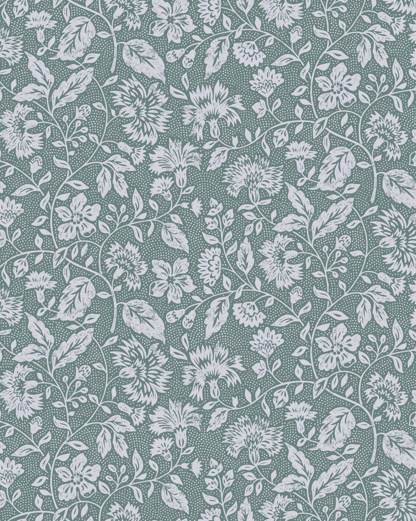 Dessin du papier peint Velours de Papier, motif Oeillet de Reine n°1