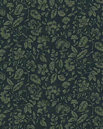 Dessin du papier peint Velours de Papier, motif Oeillet de Reine n°3