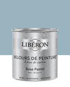 Pot de peinture murs Libéron Velours de Peinture, teinte Bleu Horizon, finition mate veloutée.