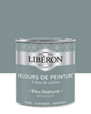 Pot de peinture murs Libéron Velours de Peinture, teinte Bleu Neptune, finition mate veloutée.