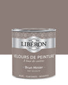 Pot de peinture murs Libéron Velours de Peinture, teinte Brun Minier, finition mate veloutée.